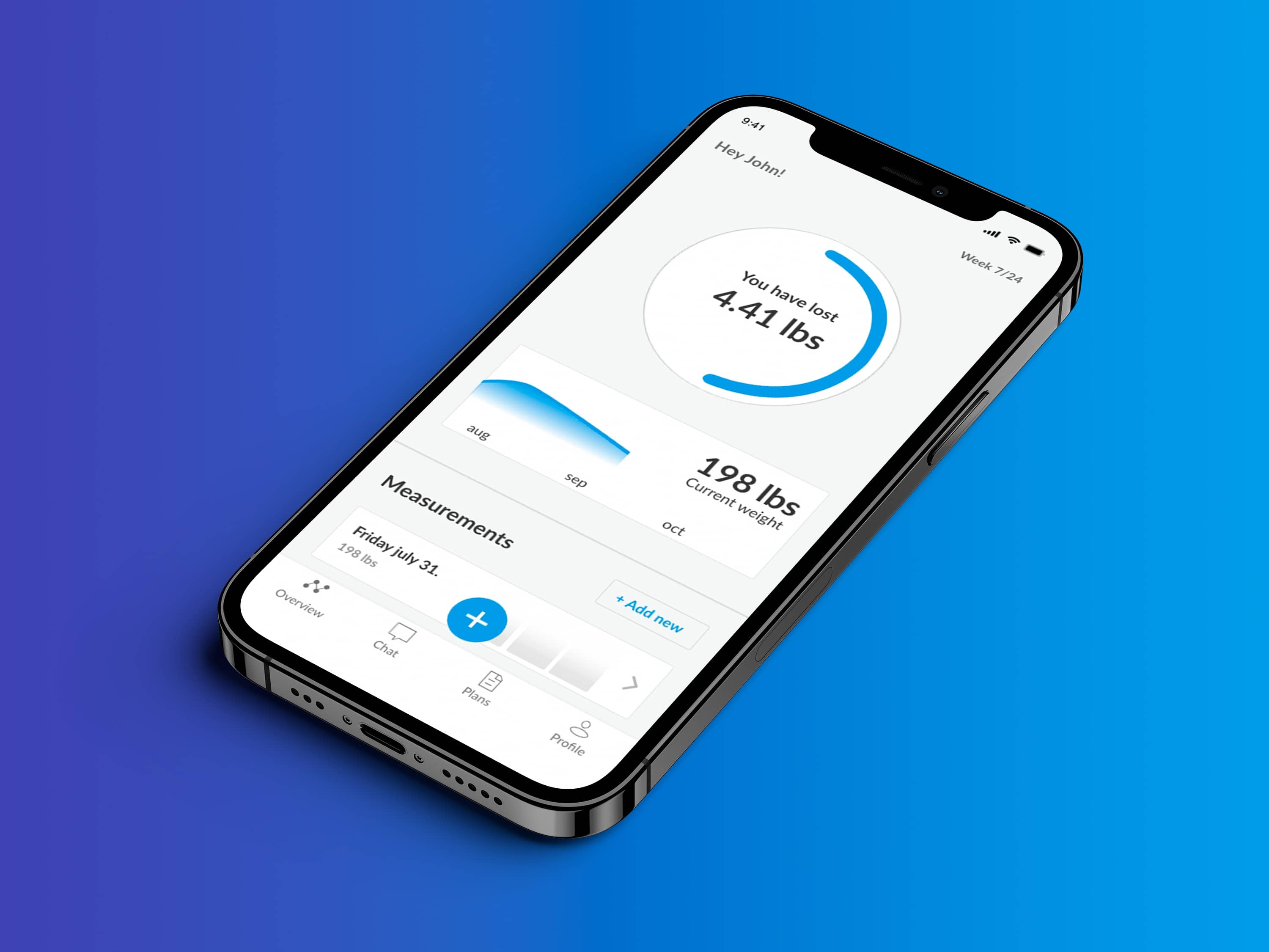 A mockup of the coaching app showcasing the features.
